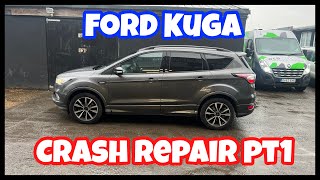 Ford Kuga crash repair pt1 it was all going so well 😩😩😩