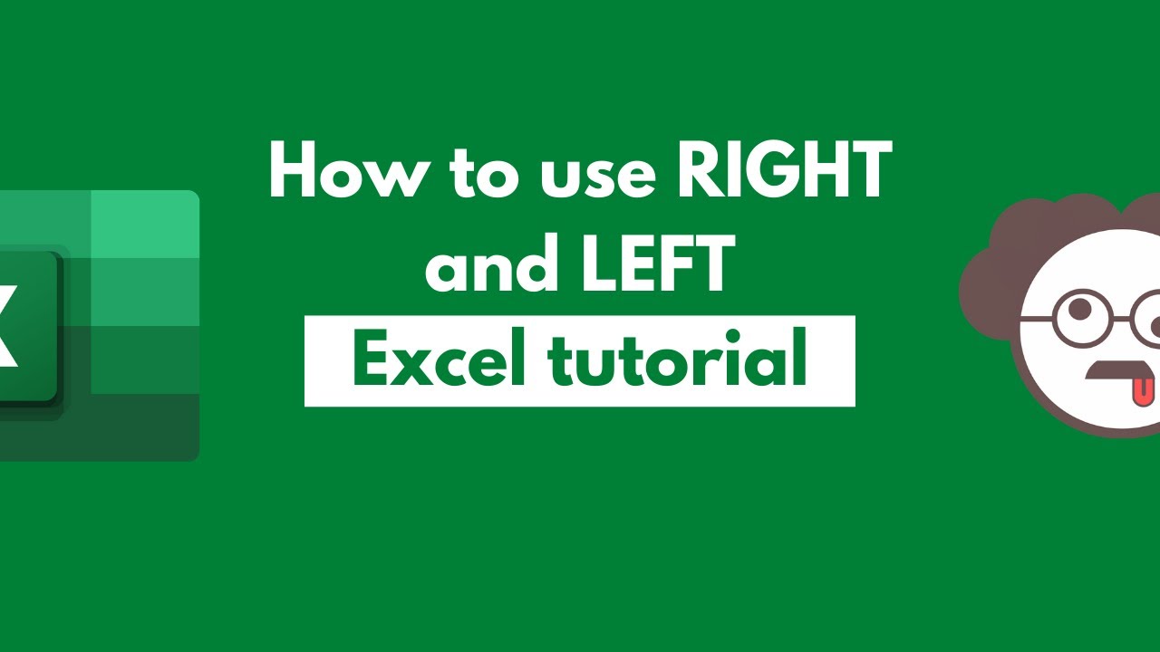 HOW TO USE RIGHT AND LEFT EXCEL FOR DUMMIES YouTube