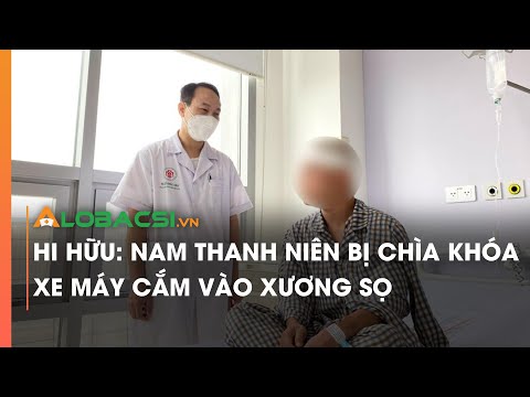 Video Hi hữu: Nam thanh niên bị chìa khóa xe máy cắm vào... - YouTube