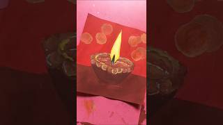 "🪔 Diwali Special Diya Painting | Easy & Beautiful Diwali Drawing | Step by Step Poster Color Art"