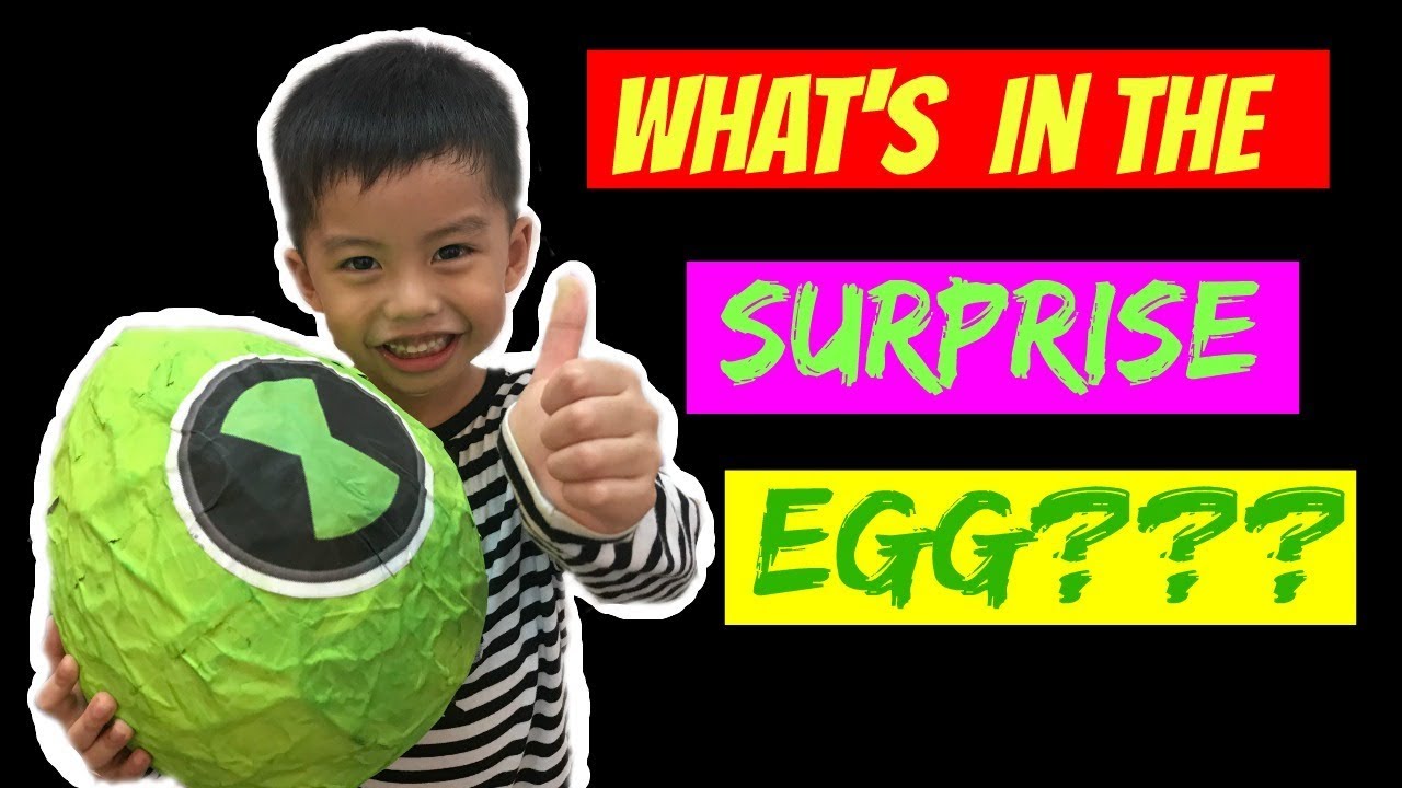 Surprise Egg with Ben 10 Collectible Mini Figures Blind Bags