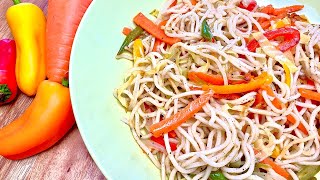 Restaurant Style Veg Noodles || No Soy Sauce-Noodles Recipe