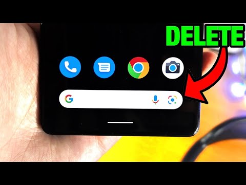 ANY Android How To Remove Google Search Bar from Home Screen!