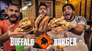 تجربة جميع ساندوتشات بافلو برجر الجديده | BUFFALO BURGER