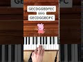 Peppa Pig (EASY Piano Tutorial with Letter Notes) #Shorts