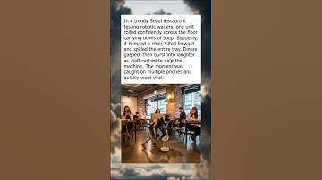 Robot Waiter Trips and Spills Soup in Seoul Restaurant