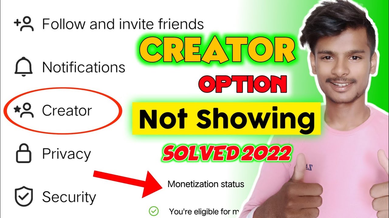 Instagram creator option not showing | Creator option not showing in Instagram Problem solved 2023