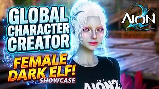 AION 2 Global Character Creation Showcase – Female Dark Elf Customization!