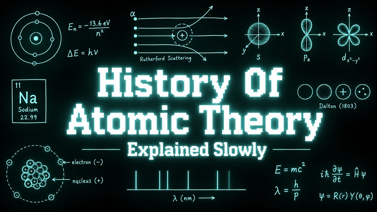 The Entire History Of Atomic Theory Explained Slowly (For Sleep)