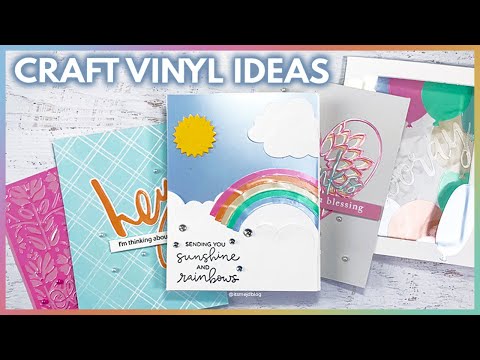 Craft Vinyl Ideas For Paper Crafts and Card Making