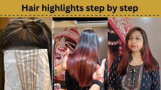 Highlight Color technique|| step by step || hair care zone