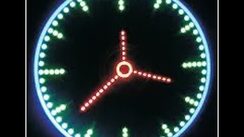 Arduino Propeller LED Analog Clock | Arduino Project