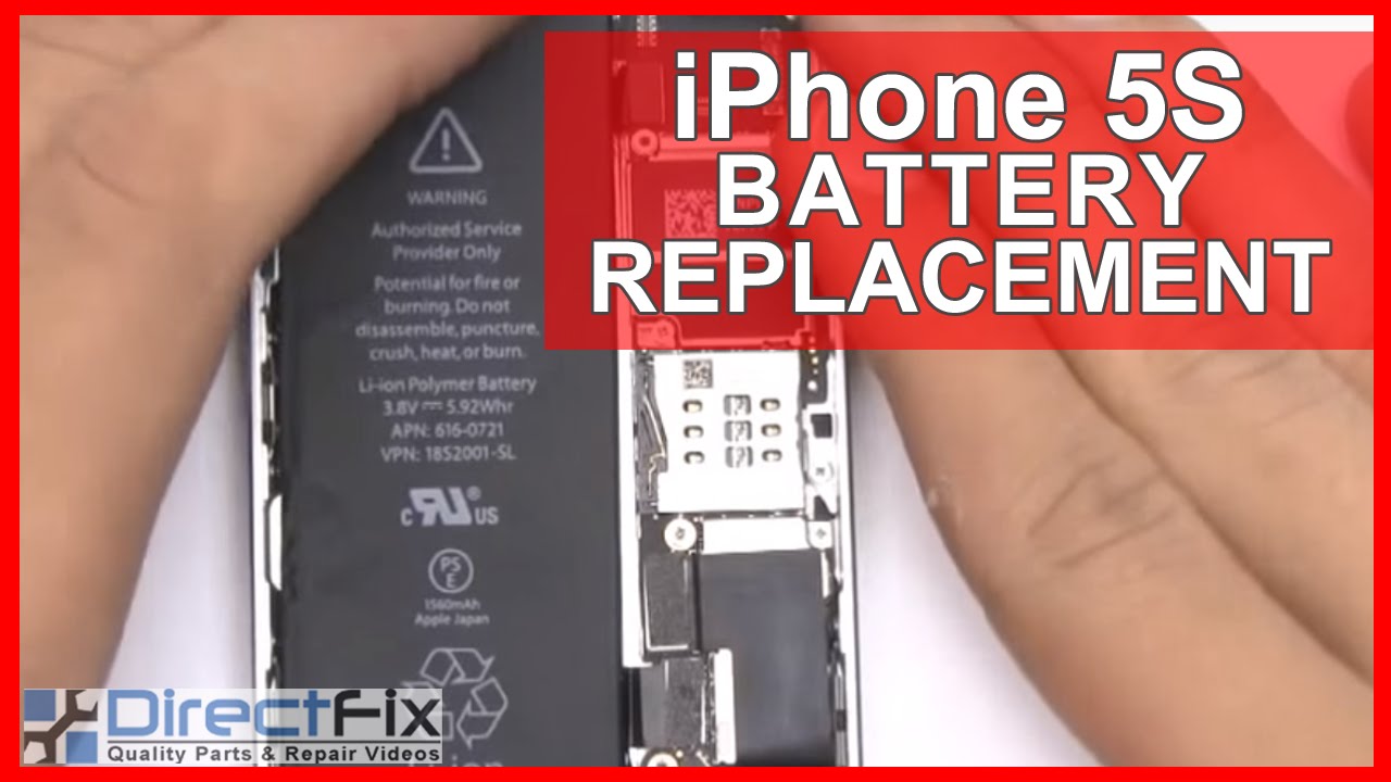 How to iPhone 5s Battery Replacement Repair in 5 Minutes - YouTube