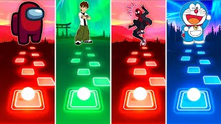 Among Us - Ben 10 - Spiderman - Doraemon | Tiles Hop EDM Rush screenshot 5