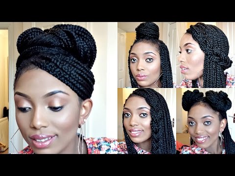 Styling Box Braids 6 Simple And Elegant Styles Youtube