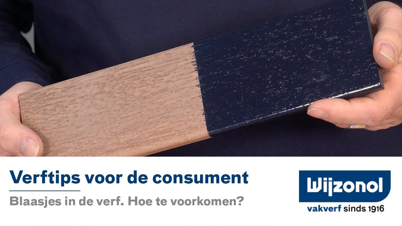 Ik krijg blaasjes in de verf. Hoe kan ik dat voorkomen? - Wijzonol verftips