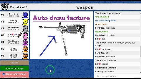 How to auto draw on skribble!