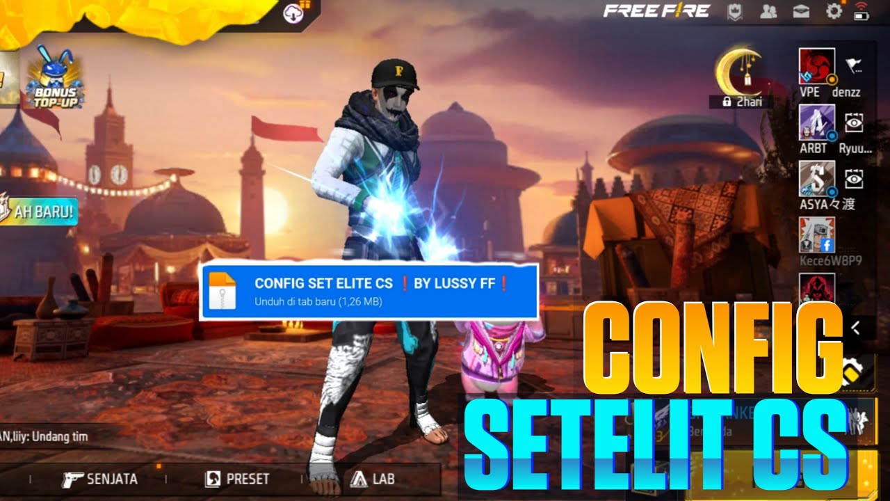 CONFIG FF‼️ CONFIG SET ELIT CEES‼️DATA CONFIG FF ‼️ SETELAH