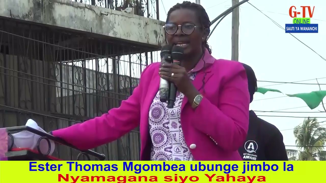 ESTER THOMAS NA ZITO KABWE WABOMOA NGOME YA CCM
