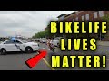 COP TRIES TO HIT DIRTBIKE RIDER!!