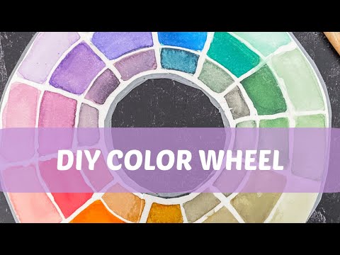 How to make a color wheel step by step