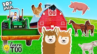 Explore on the Farm! 🚜🐔🐷 Farm Animals for Kids | Farm Adventures for Toddlers | Tractors and Horses screenshot 1