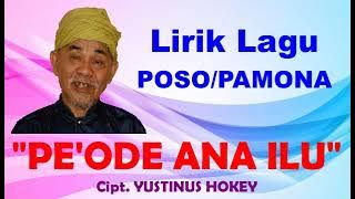 Lirik Lagu Pe'Ode Ana Ilu - Yustinus Hokey (khusus Lirik Lagu)