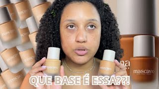 TESTANDO BASE MASCAVO | Base Mascavo de Mari Saad - BASE MASCAVO COR 36N e 26N.