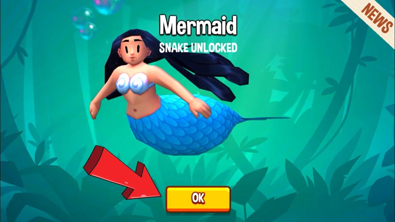 Snake Rivals - NEW SNAKE UNLOCKED' Mermaid Snake