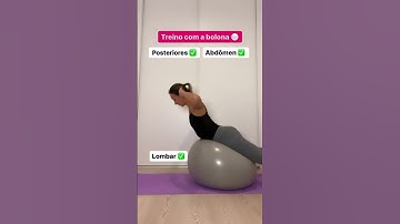 Exercícios com a bola Suíça/ bola de pilates #dicadeballet