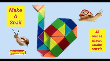 Make A Snail - 48 Pieces Magic Snake Puzzle @snakelordmagicsnakepuzzletutor