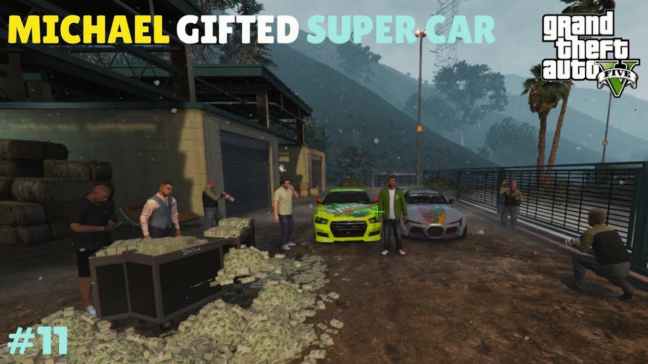MICHAEL GIFTED SUPER CAR TO FRANKLIN | GTA V HINDI GAMEPLAY - YouTube
