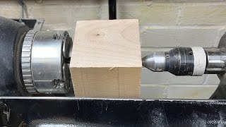 Crafting a Cyberpunk Tealight Holder: Woodturning Magic!