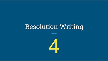 Model UN Basics #4: Resolution Writing