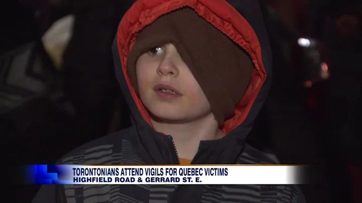 Video: Hundreds attend Toronto vigil for Quebec shooting victims