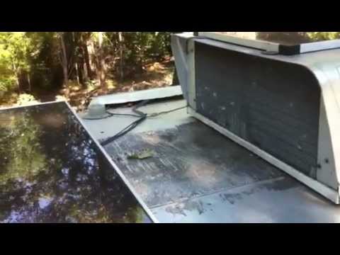 Cheap RV Solar Panel. PV, DIY Installed on an Avion Trailer - YouTube