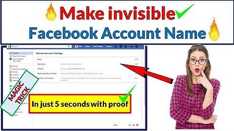How to Invisible Your Facebook Account Name in Just 5 Seconds | Facebook Tips and Tricks 2019