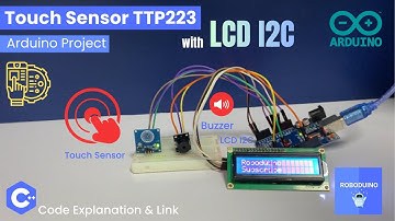 Touch Sensor TTP223 Security System using Arduino UNO , LCD I2C Display & Buzzer 🚨 