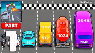 🚗 2048 Race - Gameplay Walkthrough - Merge Cars and Win the Ultimate Number Race (iOS, Android) screenshot 4