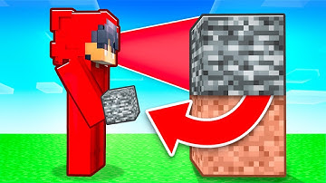 Minecraft, But You Get Every Block You Look At...