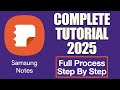 Samsung Notes Detailed Tutorial 2025 - How To Use Samsung Notes For Study and Teaching Online
