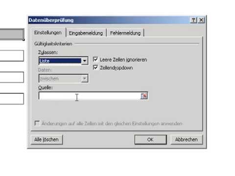 Excel 2010 Daten Gültigkeit Datenüberprüfung - YouTube