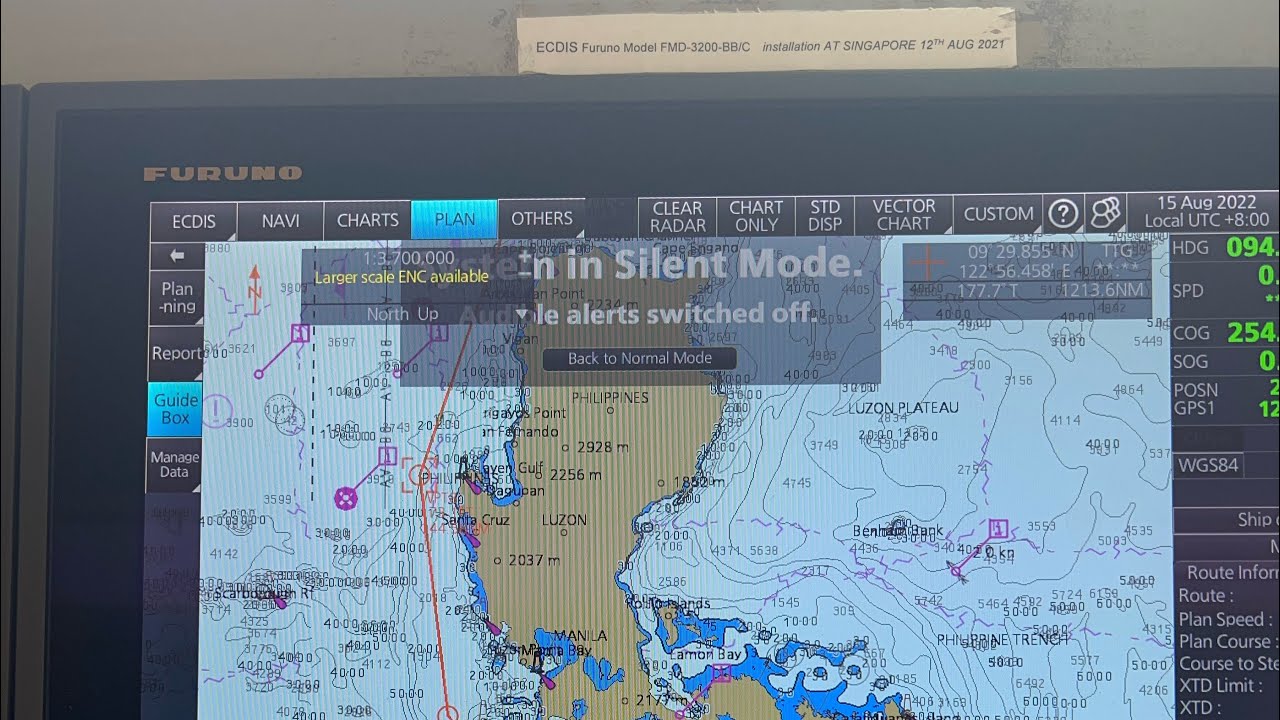 How to operate FRUNO ECDIS familiarization ၊ FRUNO ECDIS အသုံးပြုနည်း