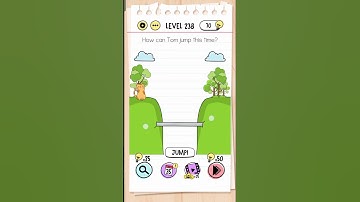 Brain Out Level 238 Challenge!" #relaxingart | How can Tom jump this time?