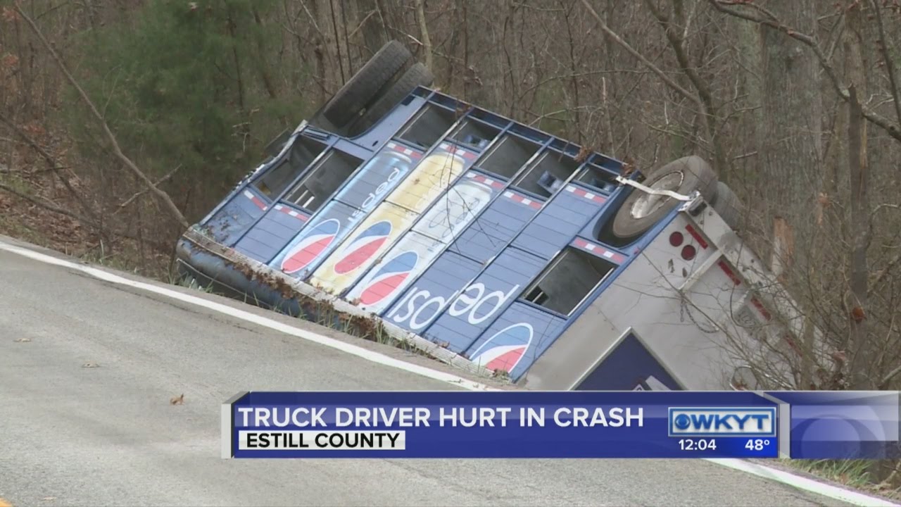 pepsi truck driver hurt after crashing into embankment youtube pepsi truck driver