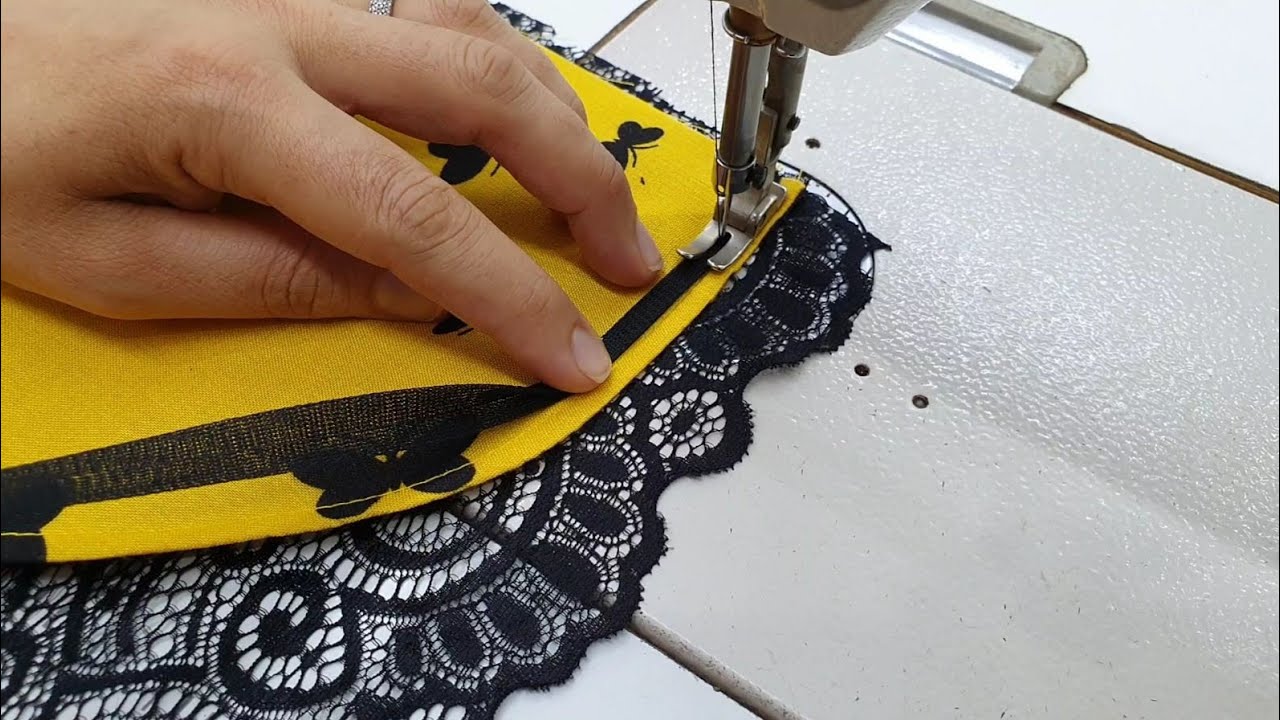 خياطة ردن سبعة بدانتيل