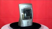 Seiko QHR015SLH R Wave Atomic Bedside Alarm Clock - YouTube