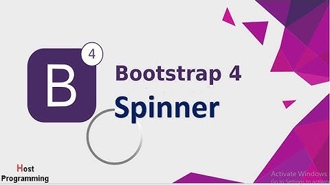 Bootstrap 4 Tutorials - Loading Button (Spinner)
