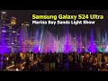 Samsung s24 ultra filming singapore marina bay sands light show