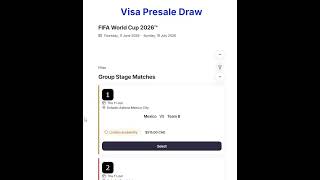 Purchasing FIFA 2026 Tickets!
